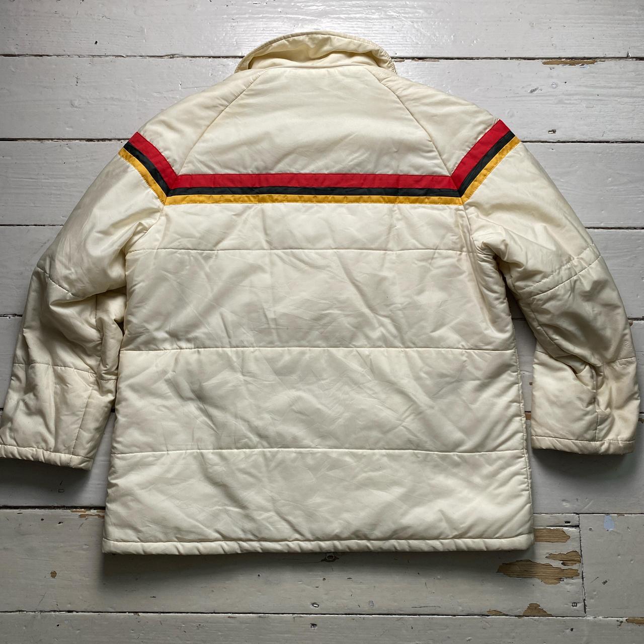 Porsche Vintage Cream Germany Puffer Coat