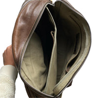 Marlboro Classics Brown Leather Messenger Bag