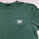 Dolce and Gabbana Plaque Reverse Weave Green T Shirt (M)