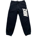 Nike Black and White Club Spellout Joggers (M)
