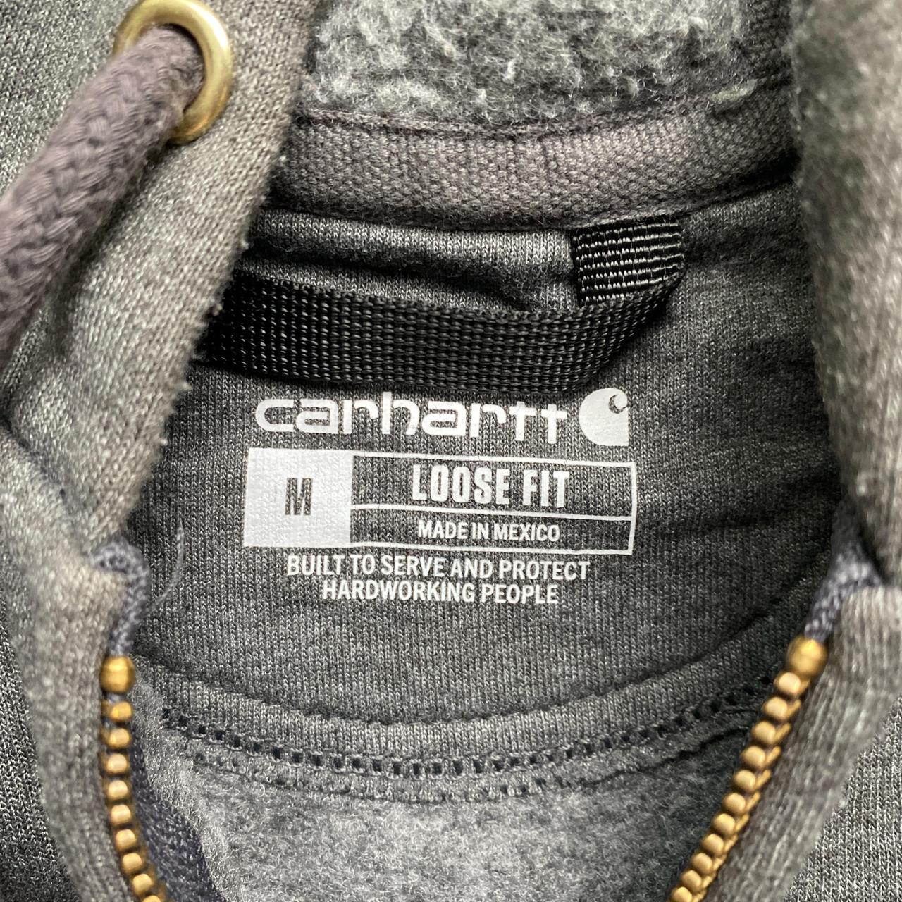 Carhartt Grey Loose Fleece Hoodie