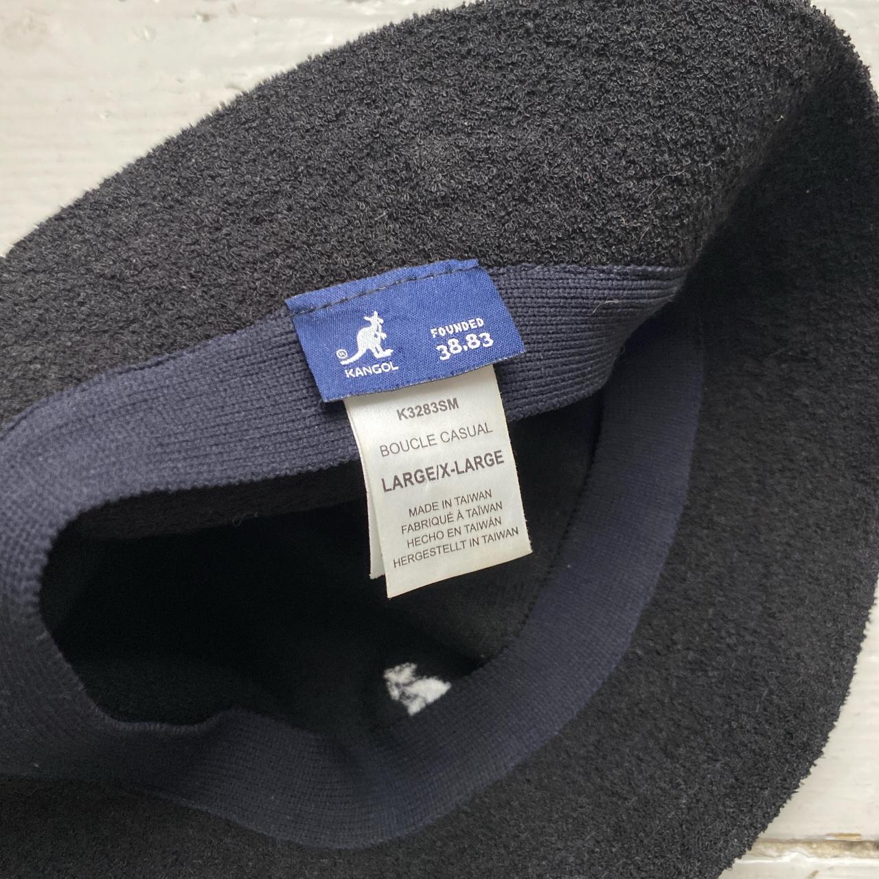 Kangol Black and White Towelling Bucket Hat