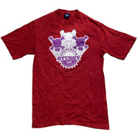 Stussy Red White and Purple Skulls T Shirt (S)