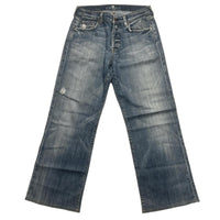 7 For All Mankind Blue Baggy Jeans (W 32)