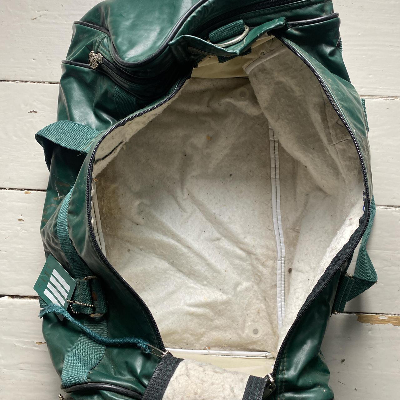 Jaguar Green Leather Vintage Duffle Bag