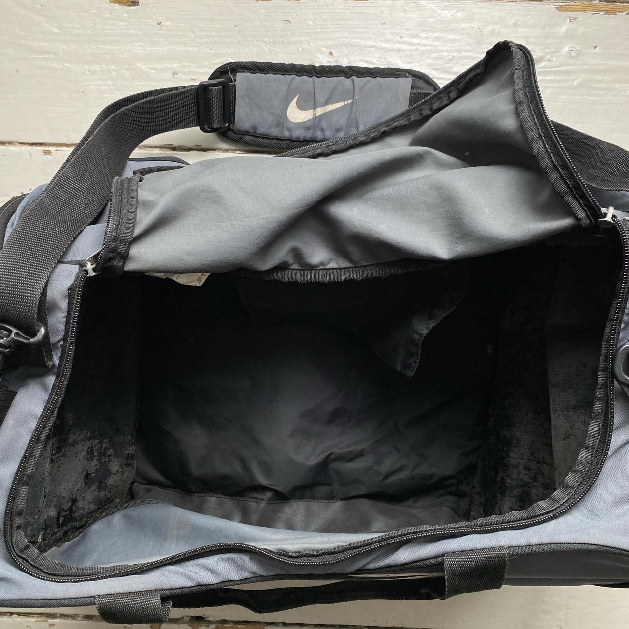 Nike Grey and Black Duffel Travel Bag