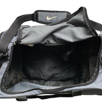 Nike Grey and Black Duffel Travel Bag