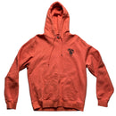 Stussy Dover Street Market Salmon Pink Orange and Black Hoodie (M)