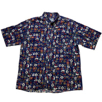 Pierre Balmain Vintage 90’s Golf Repeat Print Short Sleeve Summer Shirt (XL)