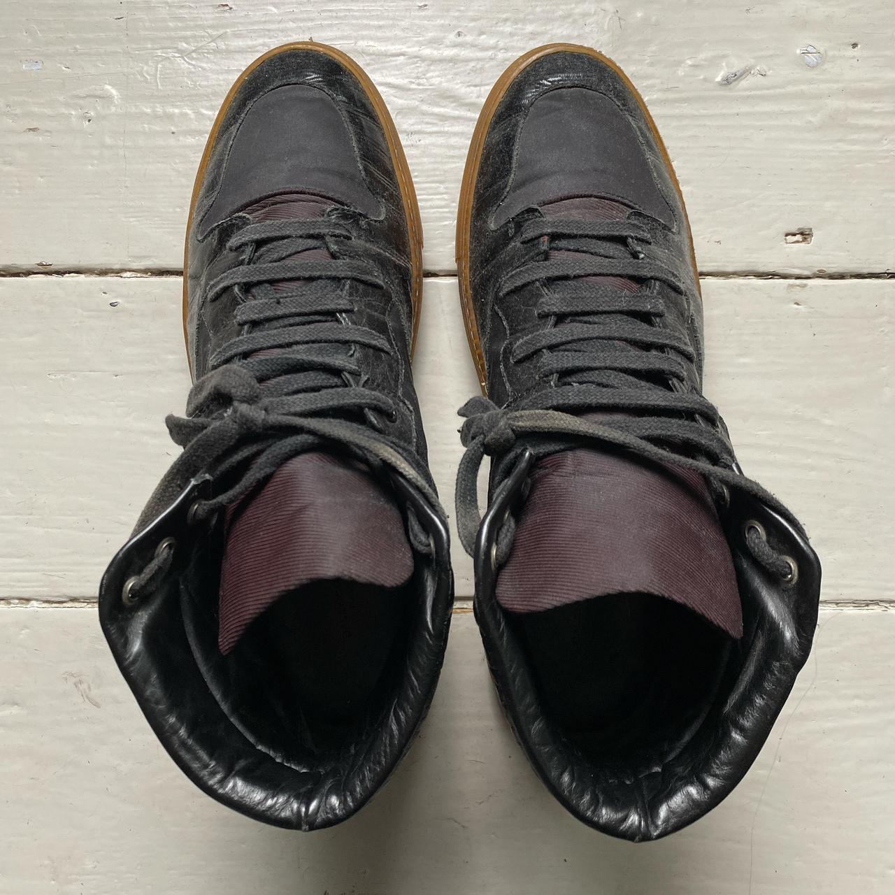 Balenciaga Black and Gum High Top Trainers