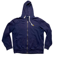 Polo Ralph Lauren Navy and Yellow Pony Hoodie (L)