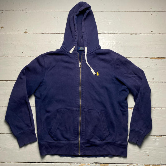 Polo Ralph Lauren Navy and Yellow Pony Hoodie