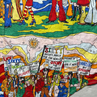 Sixty Vintage Protestor Cartoon Shirt (M)