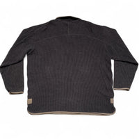 Guinness Quarter Zip Vintage Jumper Grey and Cream (XL)