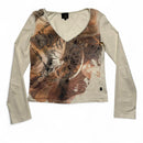 Roberto Cavalli Just Cavalli Vintage y2k Womens Top (M)