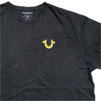 True Religion Black and Gold T Shirt (2XL)