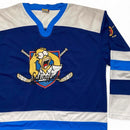 The Simpsons Vintage y2k Blue and White 2004 Hockey Jersey (XL)