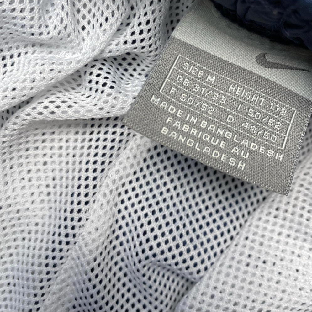 Nike Shell Baggy Trackpant Navy and White Swoosh Bottoms (M)
