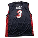 Dwayne Wade Miami Heat Black White and Red NBA Basketball Jersey Vest (XL)