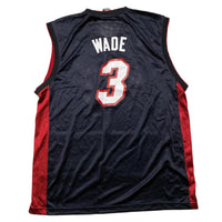 Dwayne Wade Miami Heat Black White and Red NBA Basketball Jersey Vest (XL)