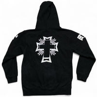 Bianca Chandon Black and White Cross Hoodie (S)