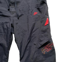 Nike AIR Vintage Black and Red Cargo Shorts (L)