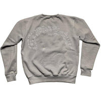 Track Mafia Grey and White Embroidery Stitch Jumper (S)