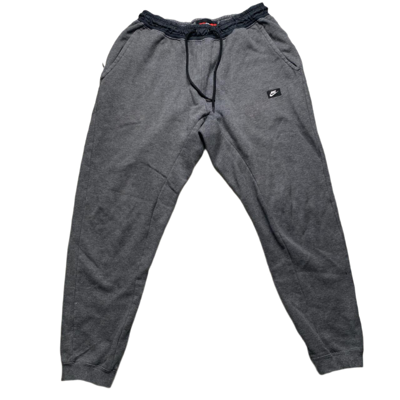 Nike Box Logo Grey Black and White Joggers (M)