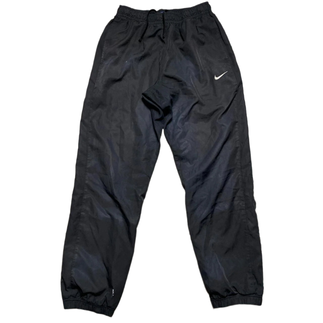 Nike Black and White Shell Trackpant Bottoms (M)