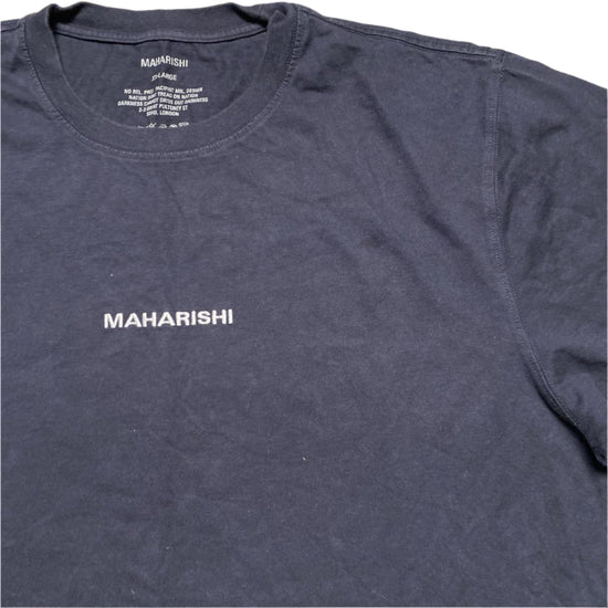 Maharishi Navy and White Baggy T Shirt (2XL)