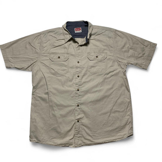 Wrangler Cream Short Sleeve Shirt