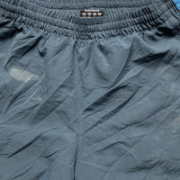 Adidas Vintage Performance Essentials Shell Track Pant Tri Tone Blue and Grey Shorts (M)