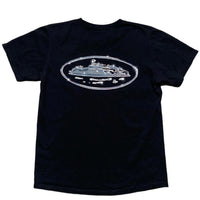 Corteiz Places and Faces Black Chrome T Shirt (M)