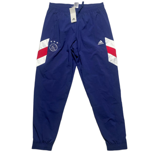 Adidas Ajax Navy Red and White Shell Trackpant Bottoms (M)