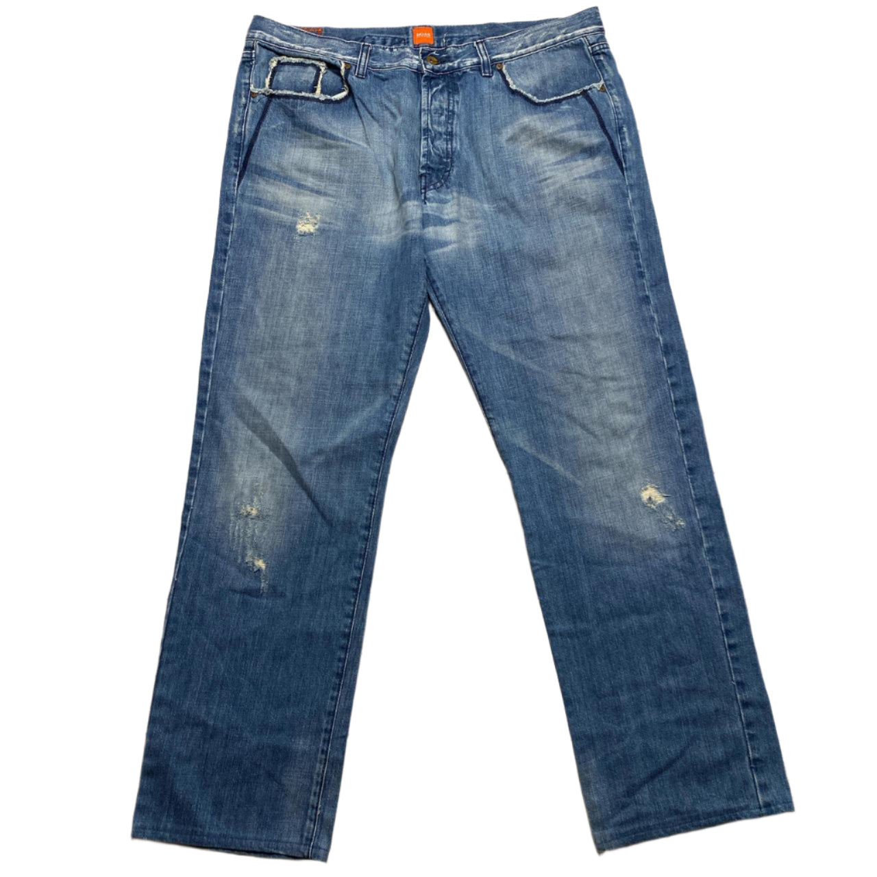 Hugo Boss Vintage Distressed Baggy Light Blue Jean (40W)