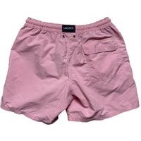 Lacoste Pink and White Swimming Trunk Shorts (M)