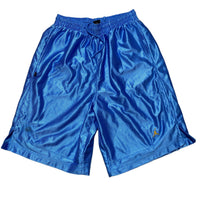 Jordan Vintage Mesh Baby Blue and Yellow Basketball Shorts (XL)