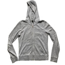 Juicy Couture Grey and Pink Velour Tracksuit (S)