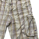 Nike Athletic Department Cargo Shorts Cream and Purple (34W)