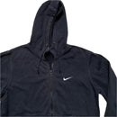 Nike Black and White Swoosh Zip Hoodie (M)