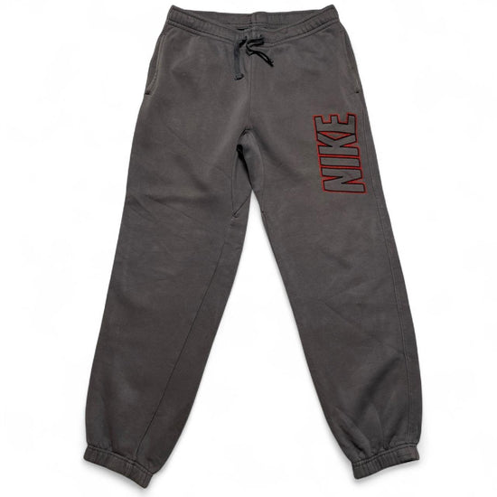 Nike Club Stitch Grey and Red Embroidery Joggers (S)