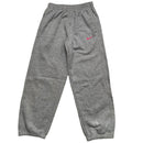 Nike Grey and Pink Swoosh Baggy Joggers (XS)