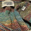 Missoni Sport Vintage 90’s Multicoloured Knit Short Sleeve Jumper T Shirt (S)