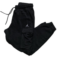 Jordan Black Fleece Black Cargo Joggers (M)