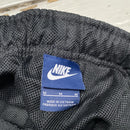 Nike Vintage Club Spellout Black and White Shell Trackpant Baggy Bottoms (M)