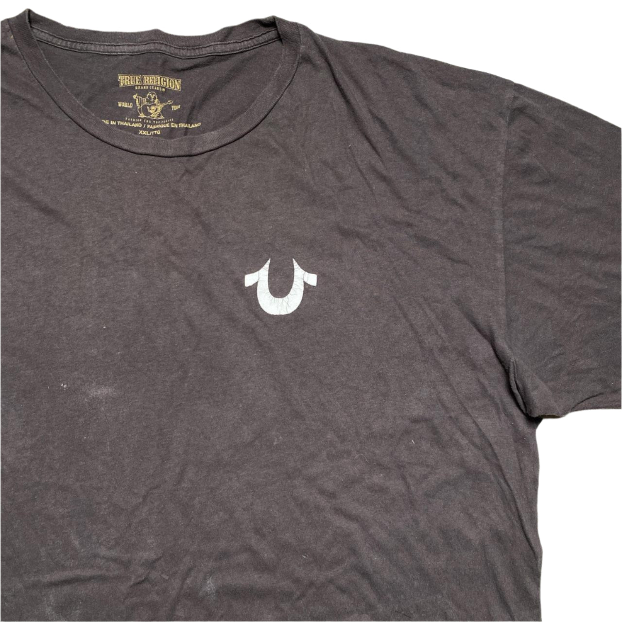 True Religion Black and White T Shirt (2XL)