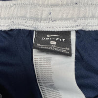 Nike Navy and White Training Trackpant Bottoms (XL)
