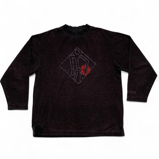 Adidas Vintage 80’s 90’s Basketball Jumper Grey and Red Embroidery