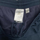 Adidas Navy and White Shell Trackpant Baggy Bottoms (XL)