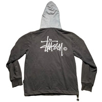 Stussy Grey Two Tone Hoodie (S)